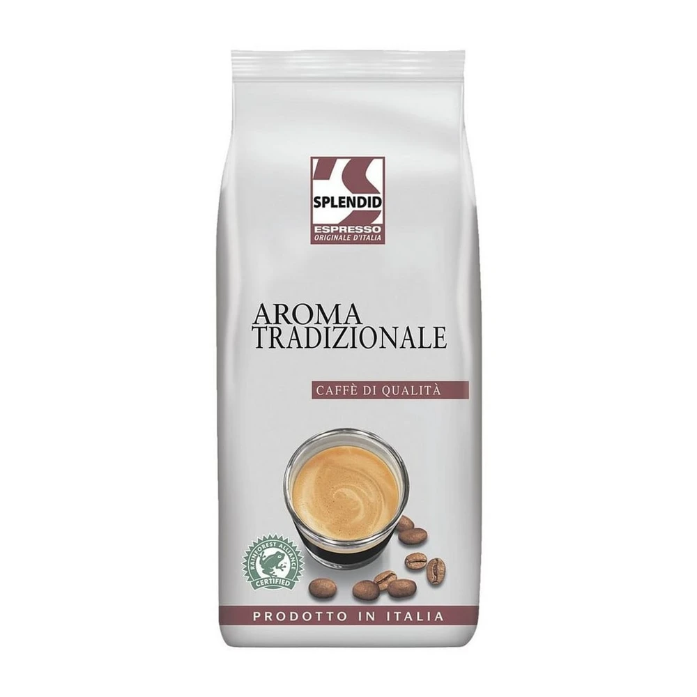 SPLENDID Kaffee Aroma Tradizionale, 1000g, ganze Bohnen, Rainforest Alliance