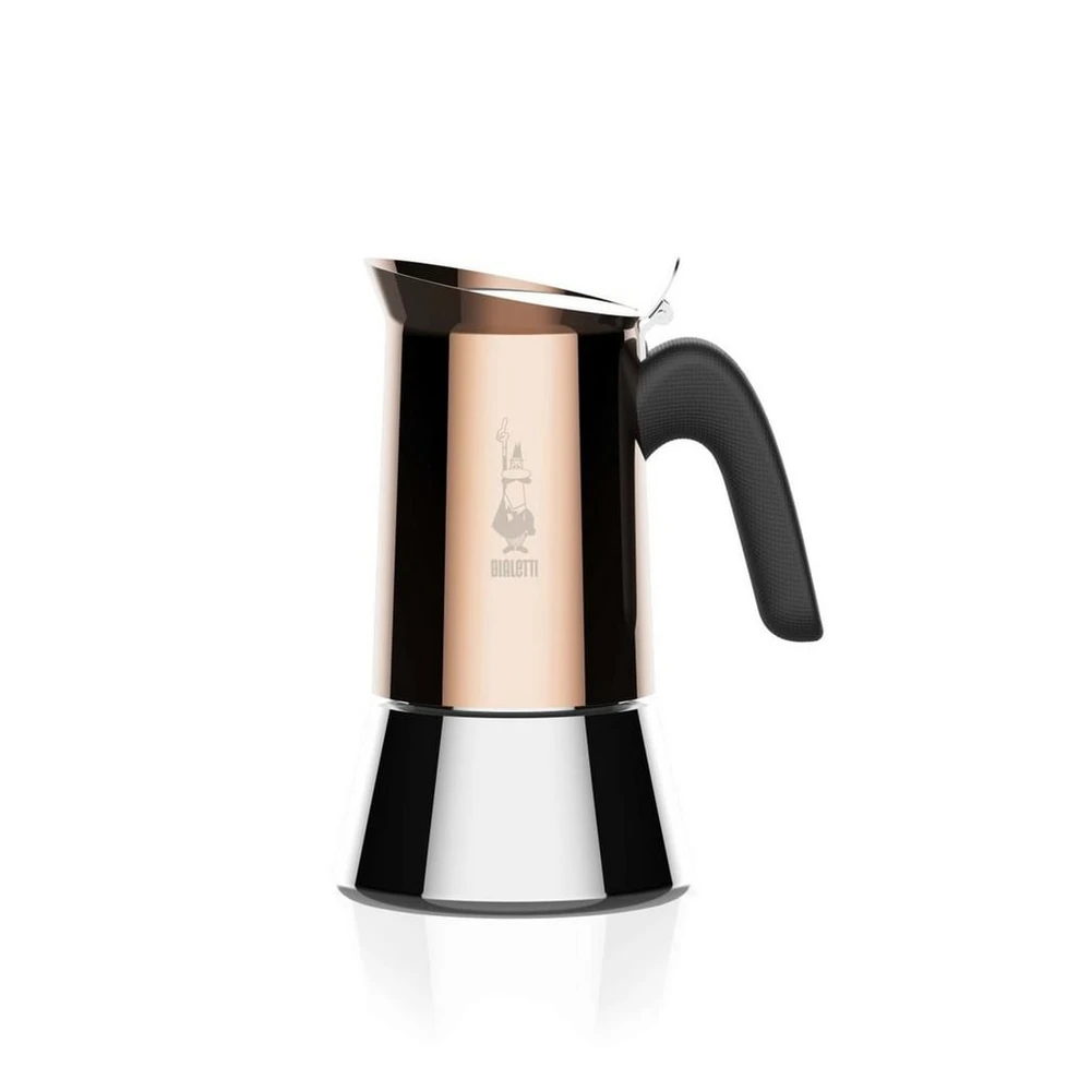 BIALETTI Espressokocher New Venus, 0,17l, Edelstahl, Kupfer