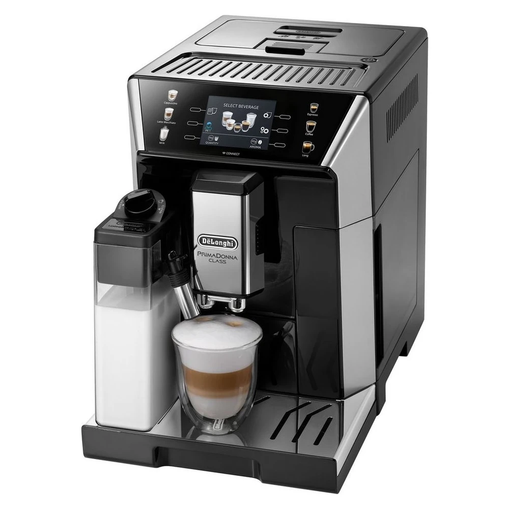 De'Longhi Kaffeevollautomat PrimaDonna Class ECAM550.65.SB - Perfekter Milchschaum, 5 Kaffeestärken, Mein Kaffee" Funktion, 3,5'' Farbdisplay