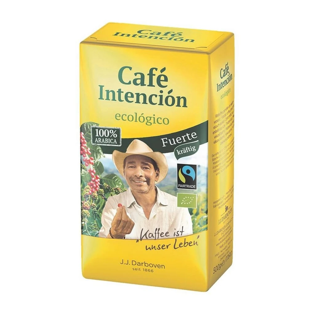 JJ.Darboven Kaffee Café Intención Fuerte, 500 g, gemahlen, Bio, Arabica