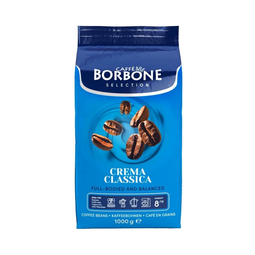 Caffè Borbone Selection Crema Classica Kaffeebohnen, 1000g, Mittlere Röstung
