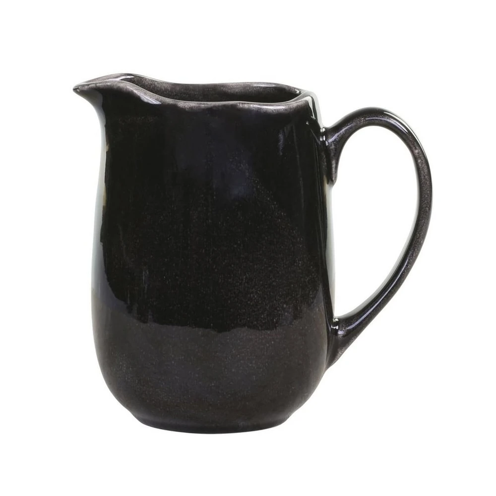 Chic Antique Kanne Calais, 1L, Steingut, Schwarz, Glänzend