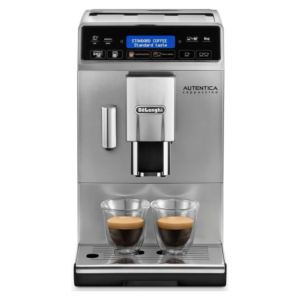 De'Longhi Kaffeevollautomat Autentica Cappuccino ETAM29.660.SB - Superkompakt - nur 19,5 cm breit, LatteCremaMilchsystem, Kegelmahlwerk 13-stufig, automatische Reinigung