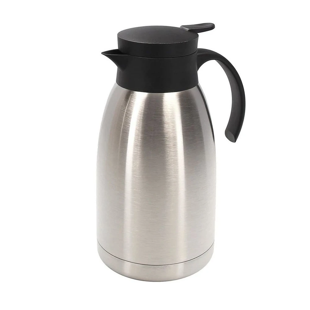 Haushalt International Isolierkanne, 2 Liter, Edelstahl, tropfsicher