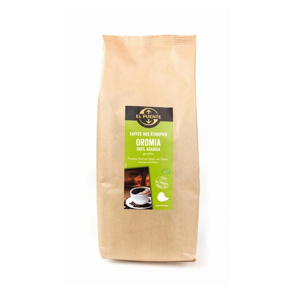 El Puente Kaffee Oromia, 1 kg, Bio, Fair Trade, Vegan