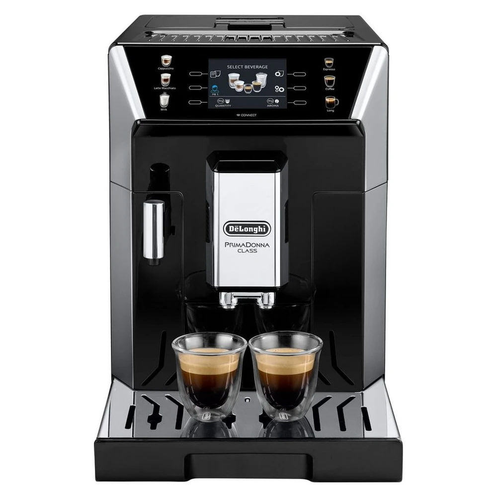 De'Longhi Kaffeevollautomat PrimaDonna Class ECAM550.65.SB - Perfekter Milchschaum, 5 Kaffeestärken, Mein Kaffee" Funktion, 3,5'' Farbdisplay
