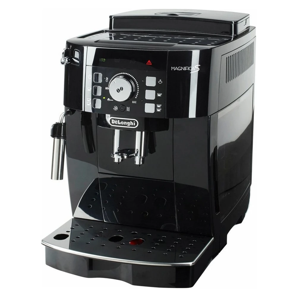 De'Longhi Kaffeevollautomat Magnifica S ECAM21.118.B - mit Barista-Milchaufschäumer, Schwarz, Direktwahltasten, Kegelmahlwerk (13 Malgrade), 15 Bar Pumpendruck